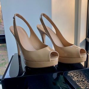 Michael Kors Tan Open Toe High Heels